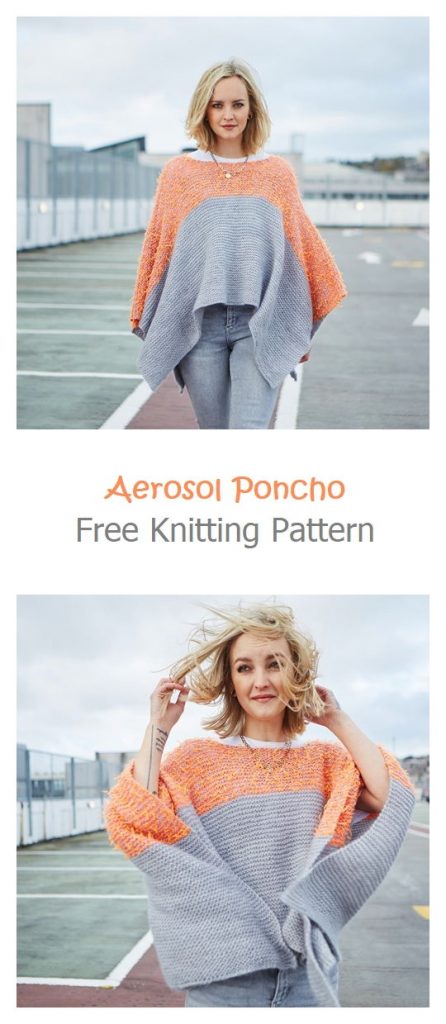 Aerosol Poncho Free Knitting Pattern