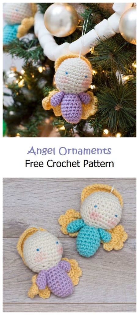 Angel Ornaments Free Crochet Pattern