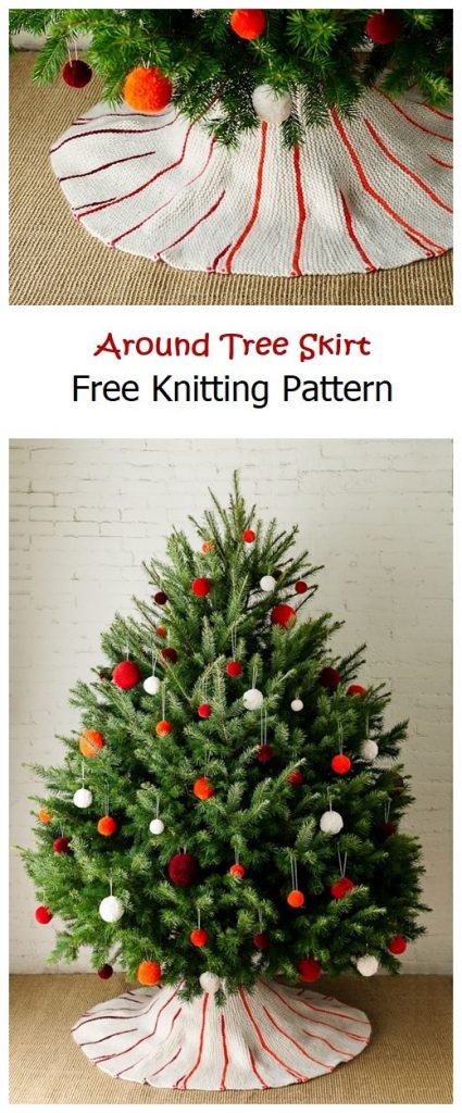 Around Tree Skirt Free Knitting Pattern