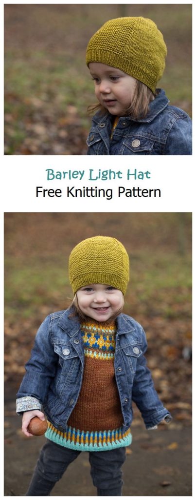 Barley Light Hat Free Knitting Pattern