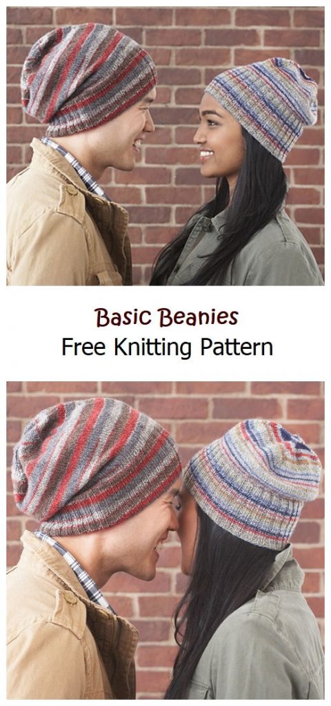 Basic Beanies Free Knitting Pattern