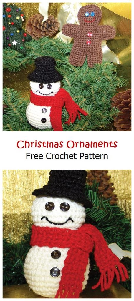Christmas Ornaments Free Crochet Pattern