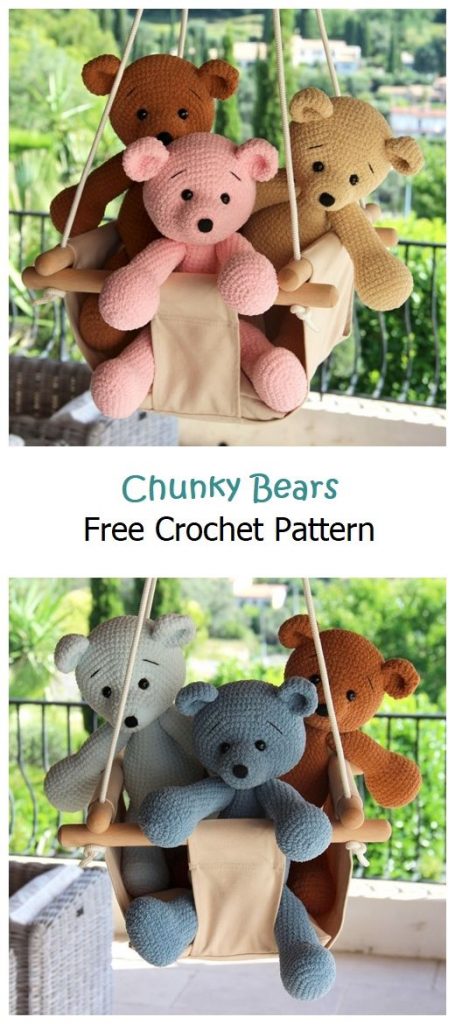 Chunky Bears Free Amigurumi Pattern
