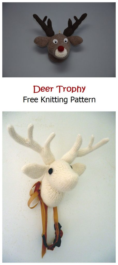 Deer Trophy Free Knitting Pattern
