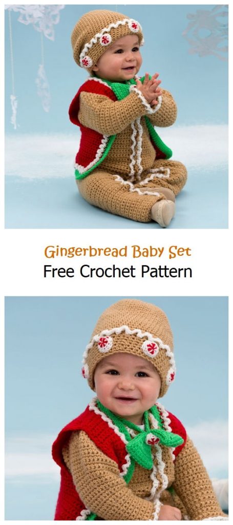 Gingerbread Baby Set Free Crochet Pattern