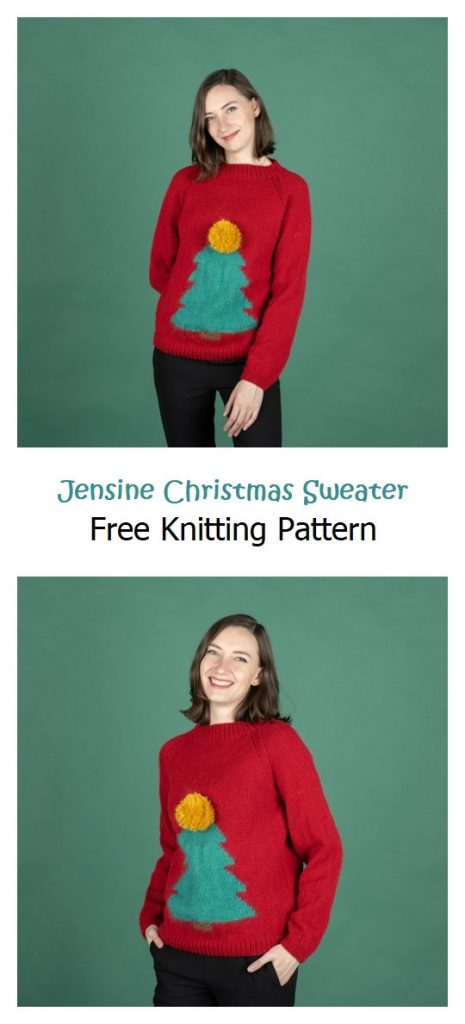 Jensine Christmas Sweater Free Knitting Pattern
