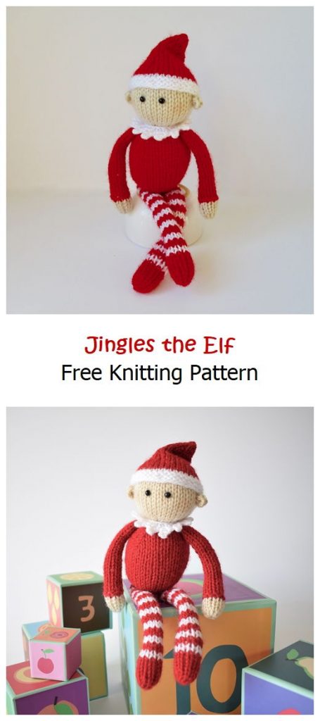 Jingles the Elf Free Knitting Pattern