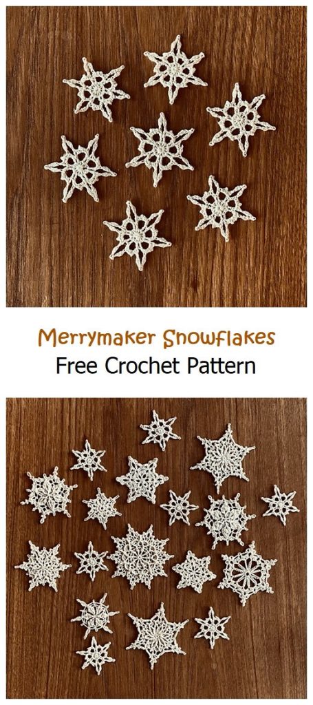 Merrymaker Snowflakes Free Crochet Pattern