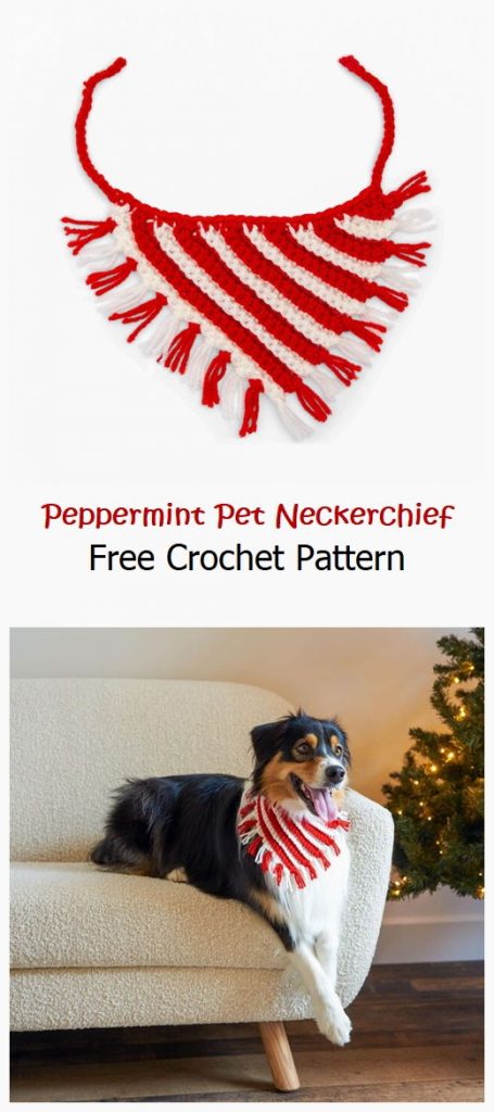 Peppermint Pet Neckerchief Free Pattern