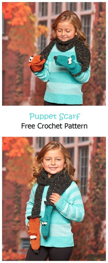 Puppet Scarf Free Crochet Pattern
