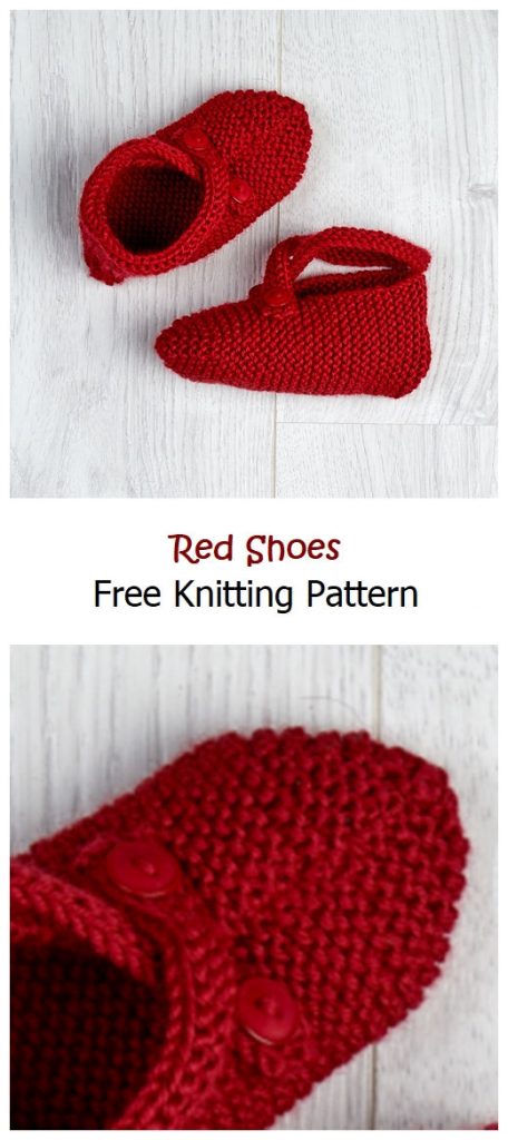 Red Shoes Free Knitting Pattern