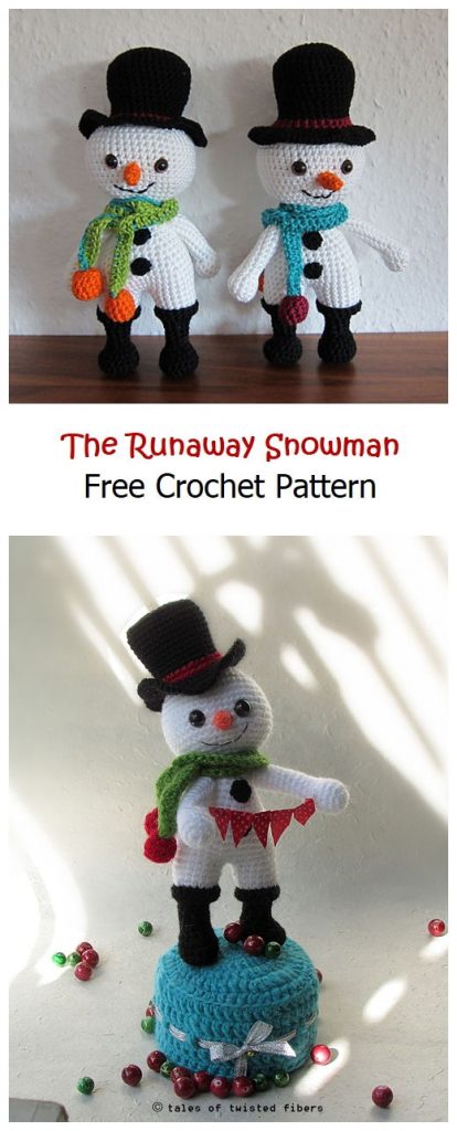 The Runaway Snowman Free Crochet Pattern
