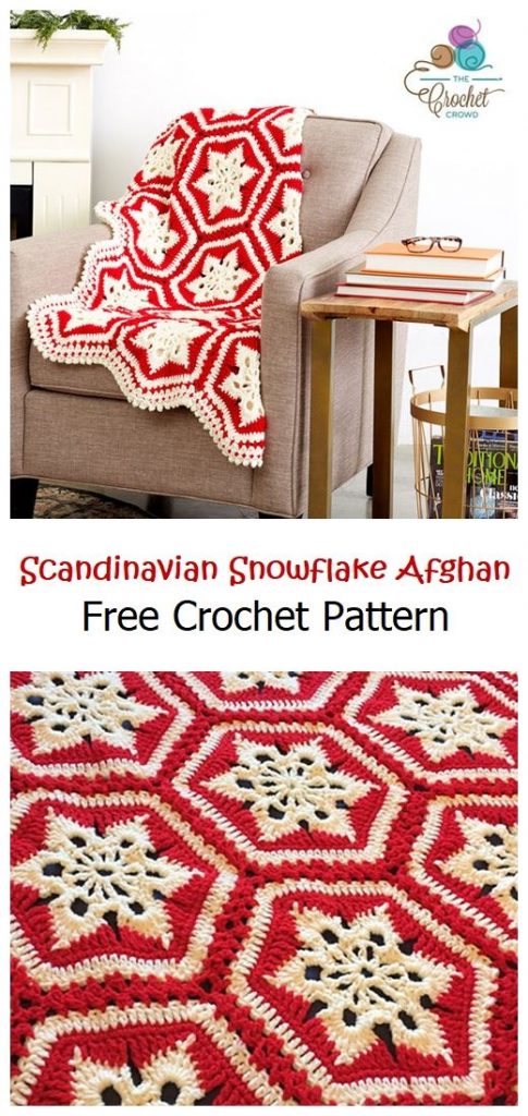 Scandinavian Snowflake Afghan Free Pattern