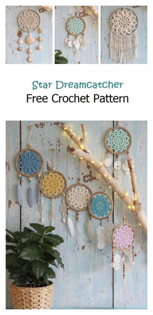 Star Dreamcatcher Free Crochet Pattern