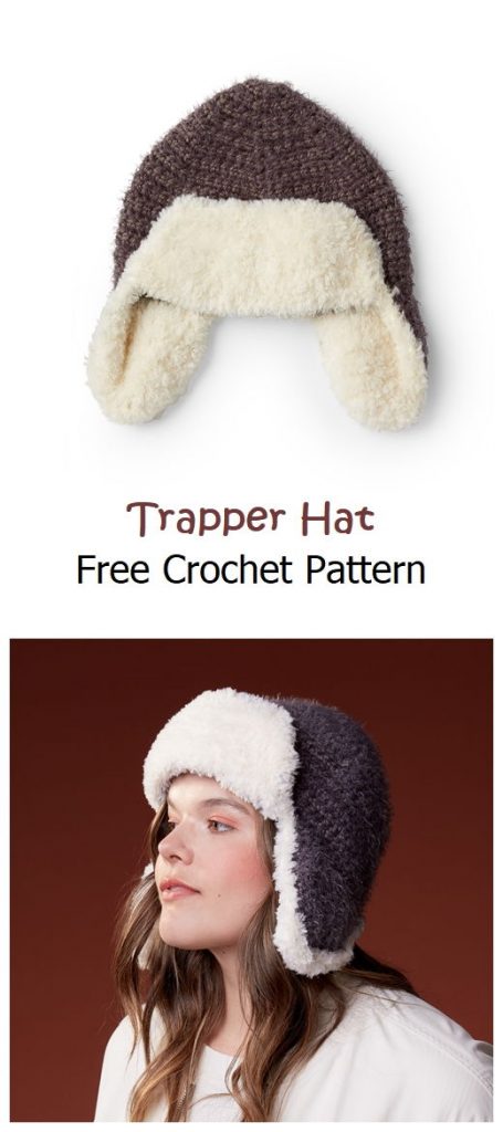 Trapper Hat Free Crochet Pattern