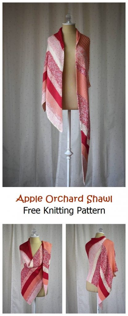 Apple Orchard Shawl Free Knitting Pattern