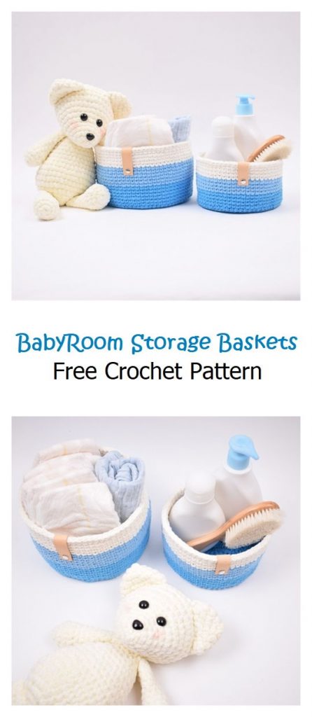 BabyRoom Storage Basket Free Pattern