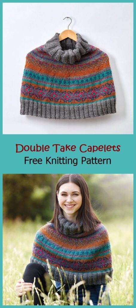 Double Take Capelets Free Knitting Pattern