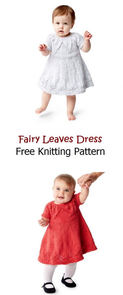 Fairy Leaves Dress Free Knitting Pattern
