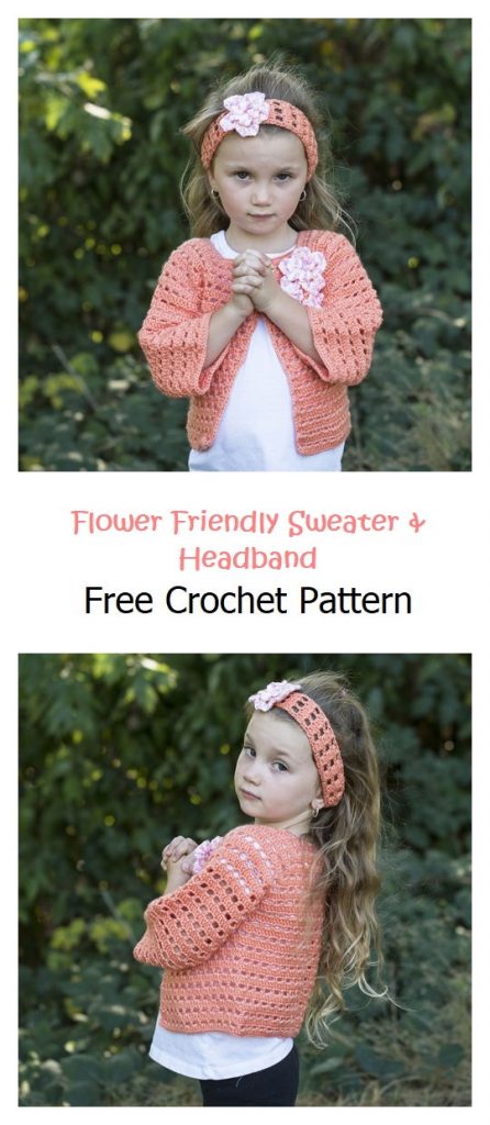 Flower Friendly Sweater & Headband Free Pattern