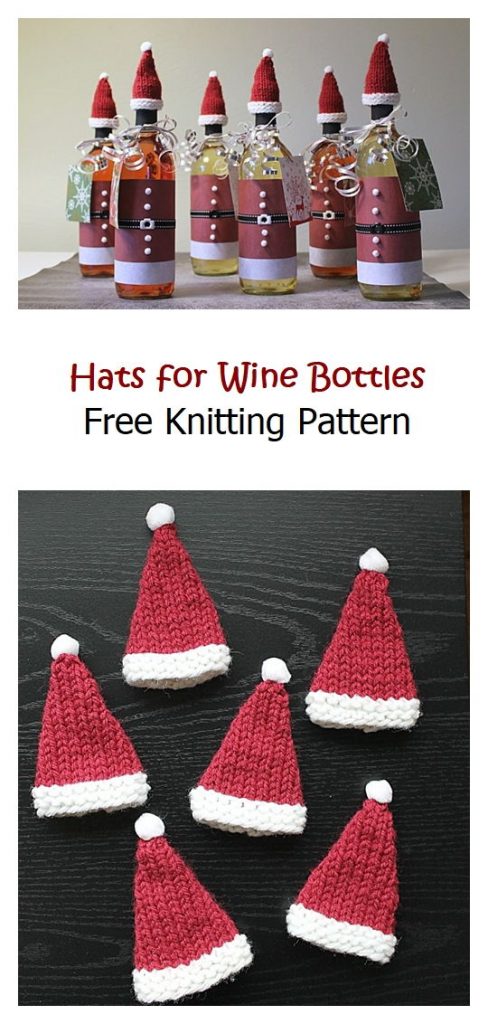 Hats for Wine Bottles Free Pattern
