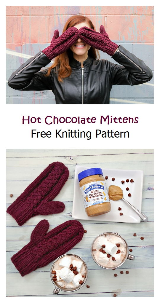 Hot Chocolate Mittens Free Knitting Pattern