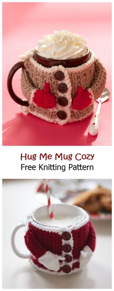 Hug Me Mug Cozy Free Knitting Pattern