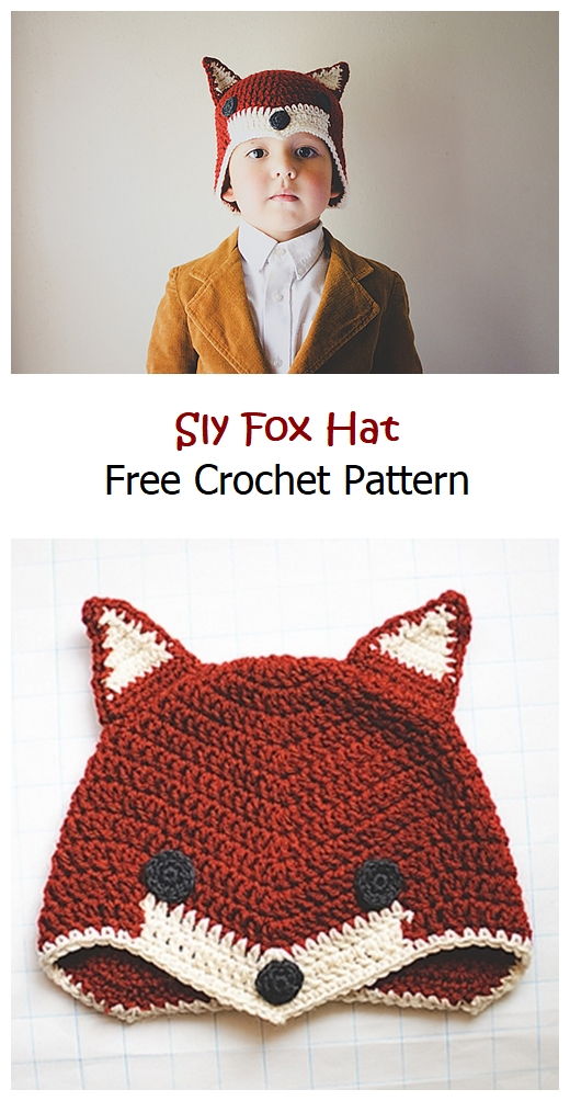 Sly Fox Hat Free Crochet Pattern