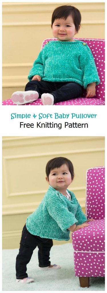 Simple & Soft Baby Pullover Free Pattern