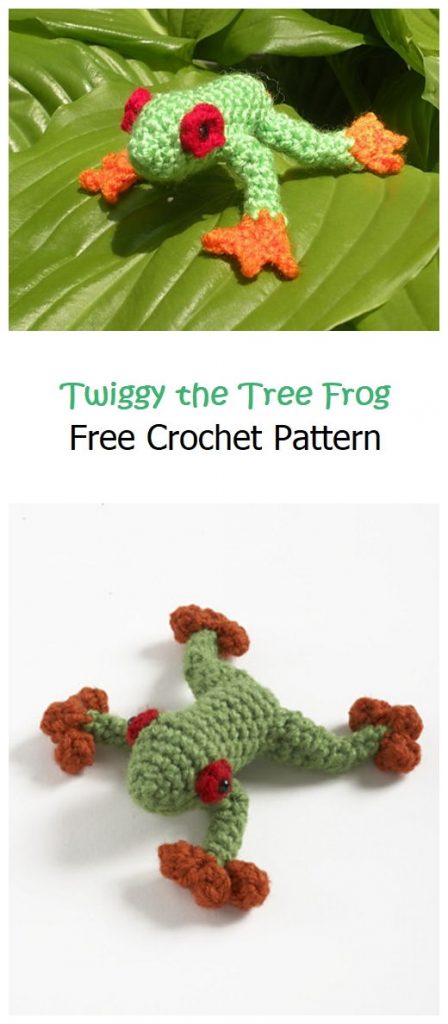 Twiggy the Tree Frog Free Amigurumi Pattern