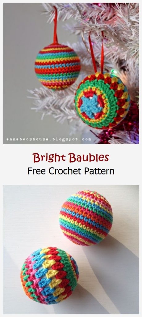 Bright Baubles Free Crochet Pattern