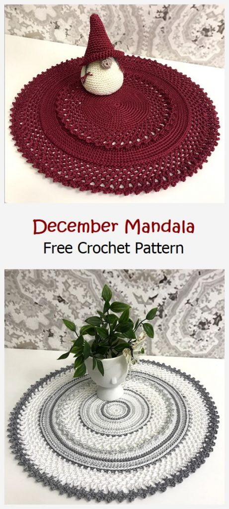 December Mandala Free Crochet Pattern