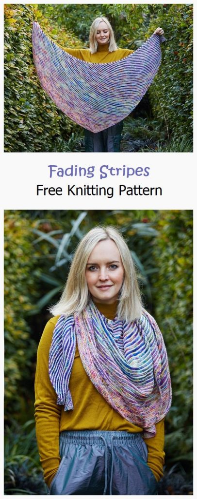 Fading Stripes Free Knitting Pattern
