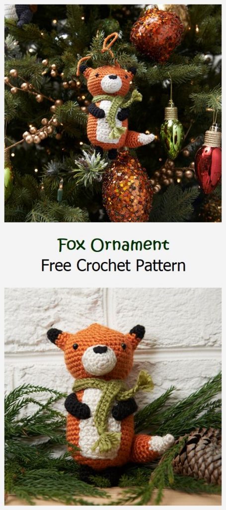 Fox Ornament Free Crochet Pattern