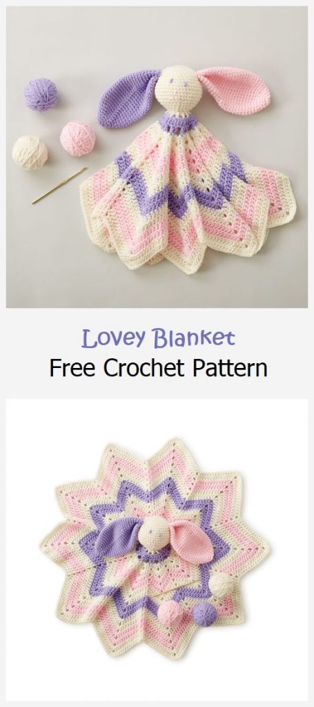 Lovey Blanket Free Crochet Pattern
