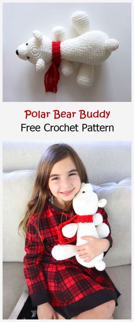 Polar Bear Buddy Free Crochet Pattern