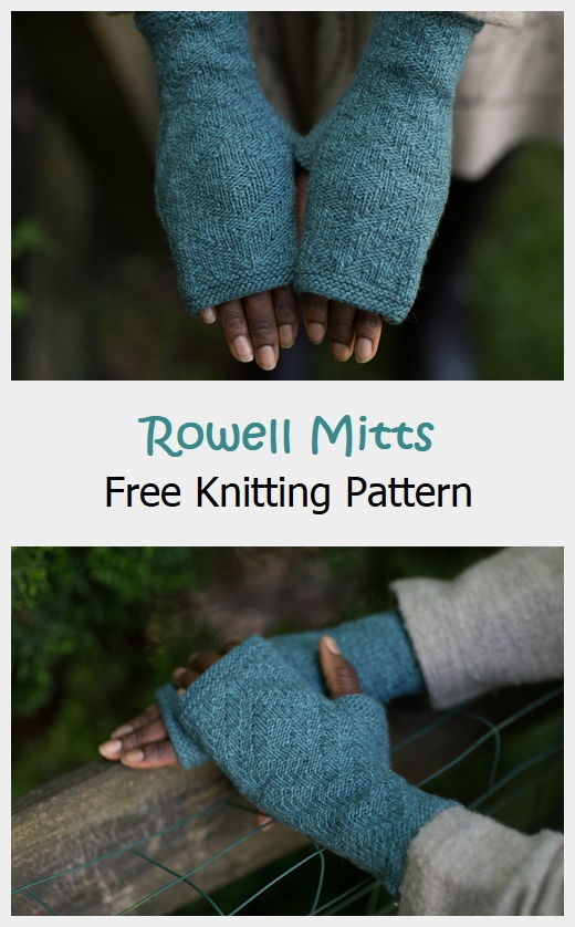 Rowell Mitts Free Knitting Pattern