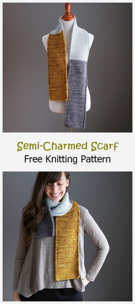 Semi-Charmed Scarf Free Knitting Pattern
