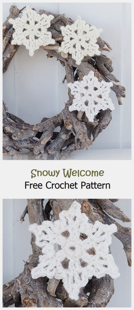 Snowy Welcome Free Crochet Pattern