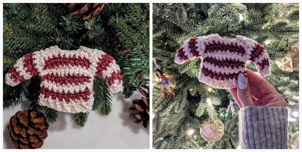 Mini Sweater Ornament Free Crochet Pattern – Knitting Projects