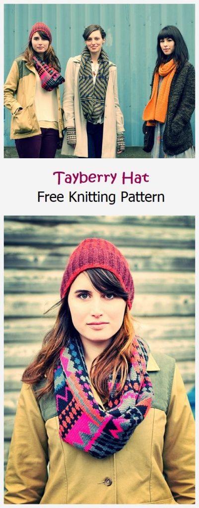 Tayberry Hat Free Knitting Pattern