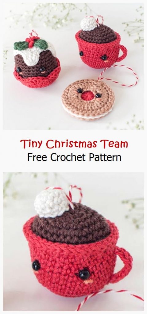 Tiny Christmas Team Free Crochet Pattern