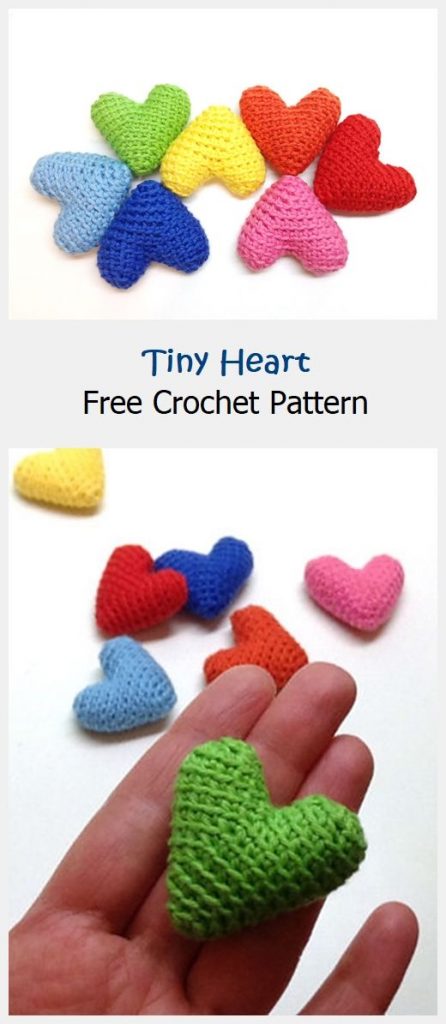 Tiny Heart Free Crochet Pattern