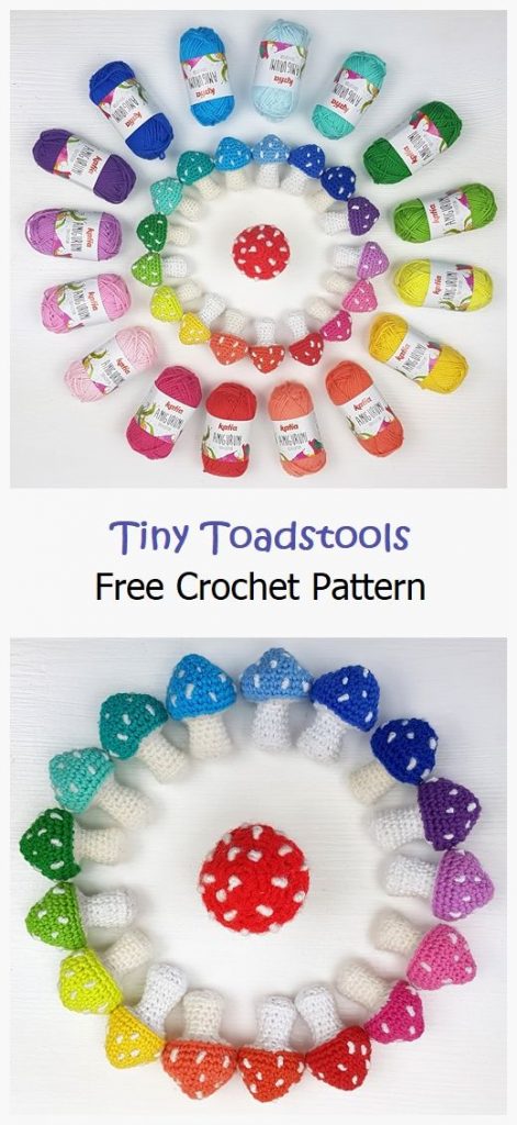 Tiny Toadstools Free Crochet Pattern