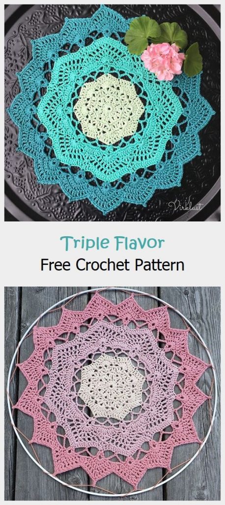 Triple Flavor Free Crochet Pattern