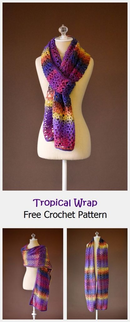 Tropical Wrap Free Crochet Pattern