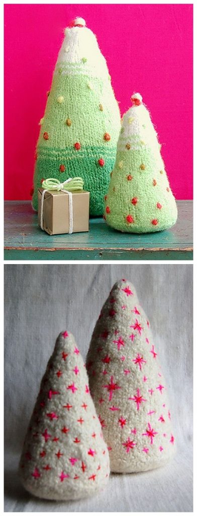 Felted Christmas Trees Free Patterns