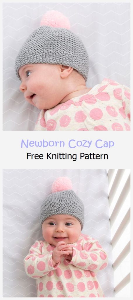 Newborn Cozy Cap Free Knitting Pattern