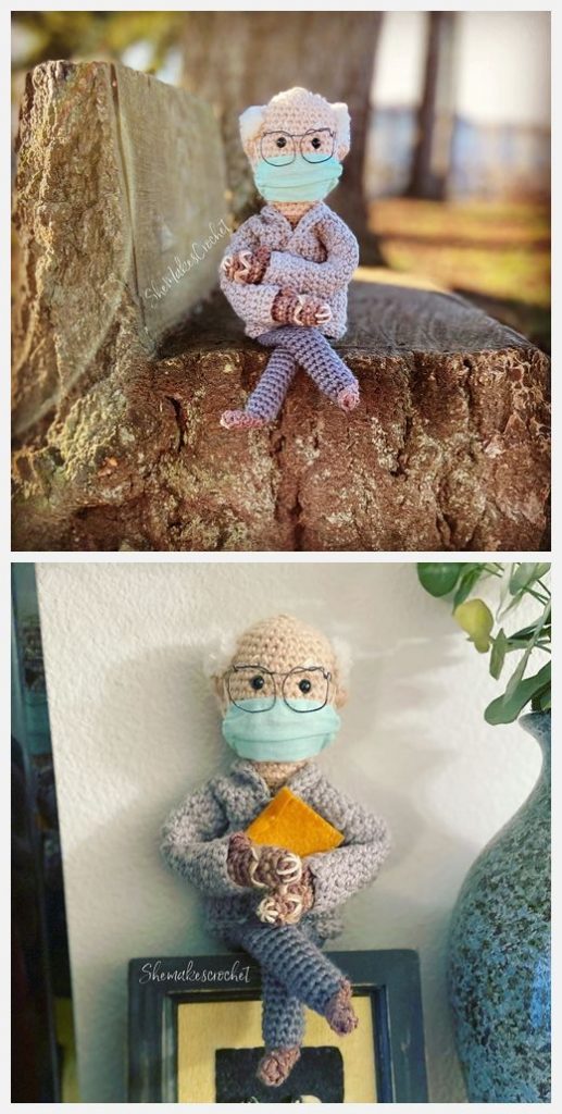 Bernie Sanders Doll Free Crochet Pattern