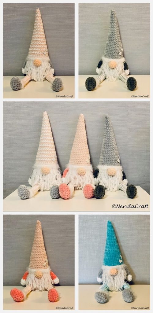 Chenille Gnomes Free Crochet Pattern